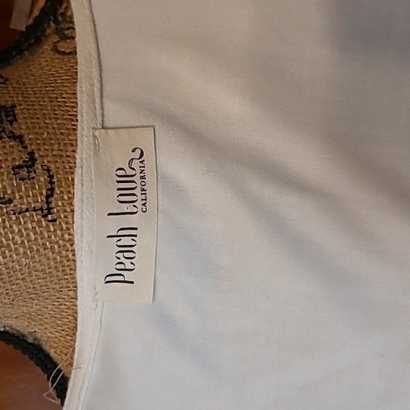 Peach Love California textured wrap dress size medium made in the USA - Picture 4 of 5